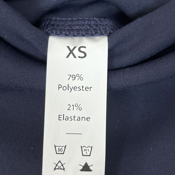 Halara Cloudful High Waisted 7/8 Leggings Sz XS Pull On Stretch Navy Blue Pocket - Picture 5 of 8